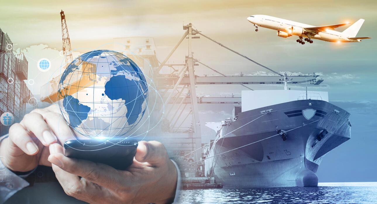 Sea, Air, Train, Transshipment model